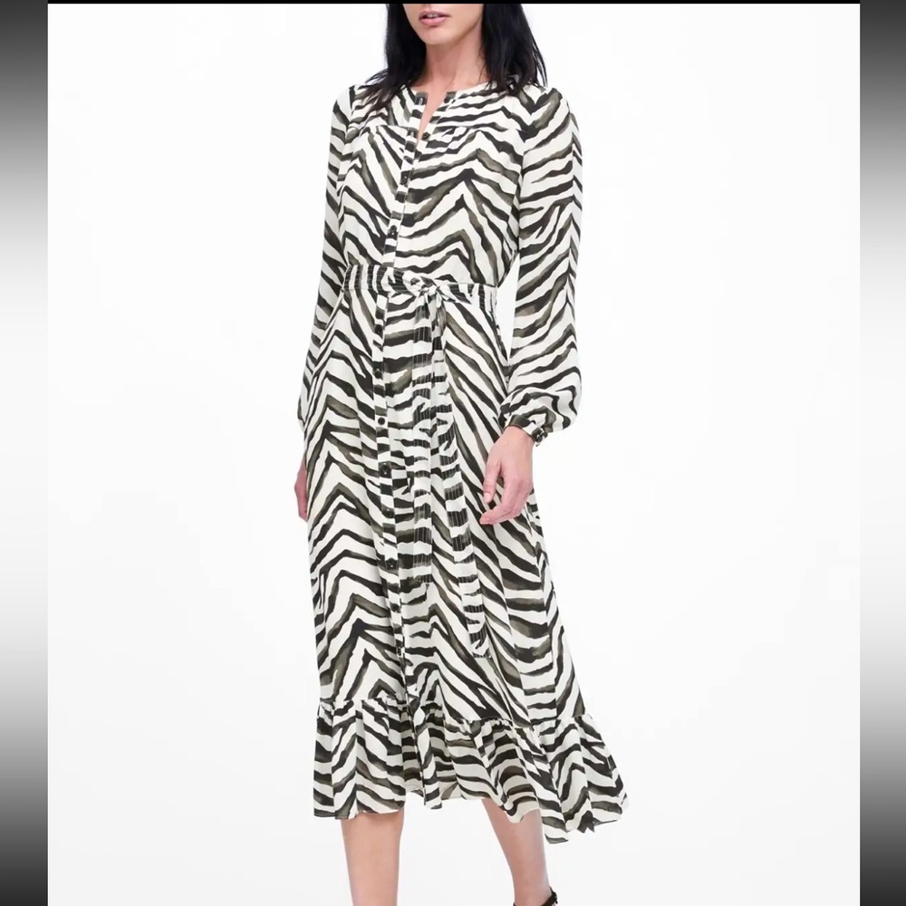 BANANA REPUBLIC Zebra Dress Size 4